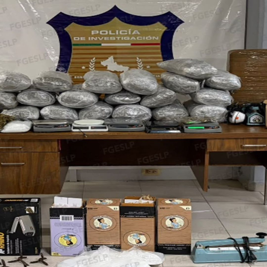 Cateo en Ciudad Valles Deja Más de 33 Kilos de Presunta Marihuana Asegurados